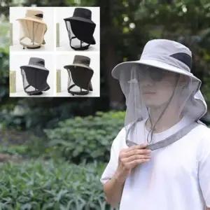 여성 남성 캠핑 낚시 등산 메쉬 방충 통풍 방충망 양봉 시원한 페이스커버 모자