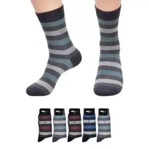 남자 브랜드 스트라이프 정장양말 장목 5켤레세트 남성 비즈니스 정장 긴양말