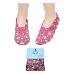 미끄럼방지 기능 꽃나염 숙녀 덧신 페이크양말 세련된