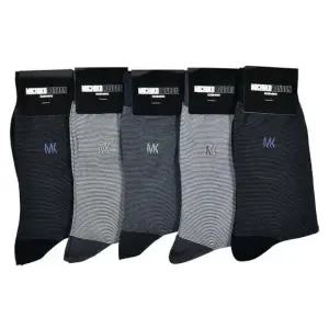 미치코런던 실켓 모던 스트라이프 신사 장목 양말 5켤레