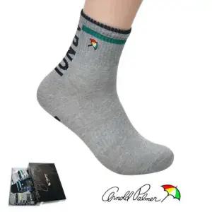 아놀드파마 영문로고 신사 캐주얼 중목 양말