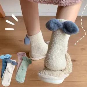 백 리본 포인트 중목 수면양말 임산부 임신부 삭스 겨