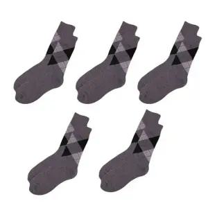 남자양말 신사정장양말 아가일 (회색) 5켤레