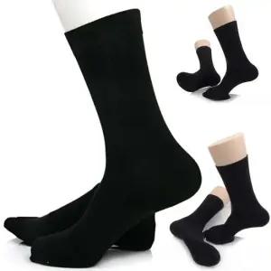 남자양말 신사정장양말 장목 무지 (검정) 3켤레