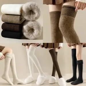 하이탑기모니삭스 롱양말 오버삭스 겨울보온 반스타킹 여자양말