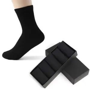 이시아르 그레이 남성 Free 발목 양말 5컬레 블랙