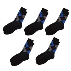 남자양말 신사정장양말 아가일 (블루) 5켤레