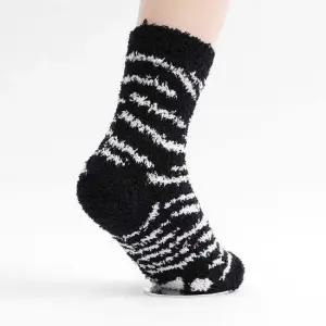 발바닥 수면 양말 블랙 스트라이프부드러운 여성