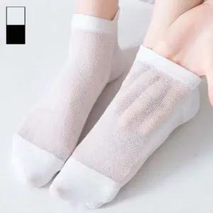 남여공용 얇은 메쉬 발목 양말 X5개 여름 패션 삭스