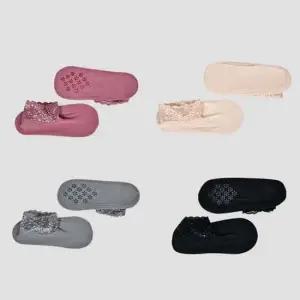 루미너스 미끄럼방지 레이스 기모카바 양말0022wk