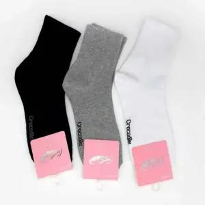 여성 3컬러 크로커다일 밴딩 중목양말 5켤레묶음 국산