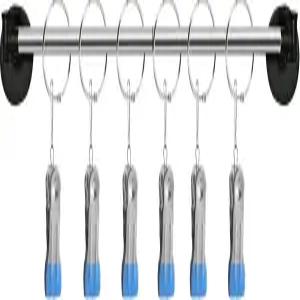 16-40인치 문용 자석 커튼봉 금속 작은 창문용 조절 가능한 쉬운 자석봉 그리고 카페 캐비닛 세탁실