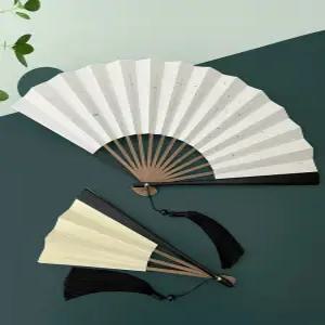 백지 접이식 부채 중국 DIY 복고풍 만들기