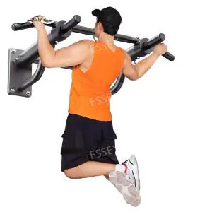 턱걸이봉 벽걸이 등운동 홈트 헬스장 다용도 프레임 풀업바 바 화이트