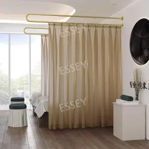 U자 피팅룸 세트 탈의실 ㄷ자 곡선커튼레일 뷰티샵 커튼봉