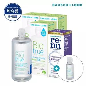 바슈롬 리뉴 바이오트루 500ml x 3개 + 어드밴스 355ml x 1개 바이오트루 60ml 증정 소프트 렌즈 세척