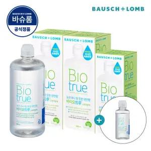 바슈롬 바이오트루 60ml 여행용 증정 리뉴 바이오트루 500ml x 2개 + 300ml x 1개 소프트 렌즈 세척액