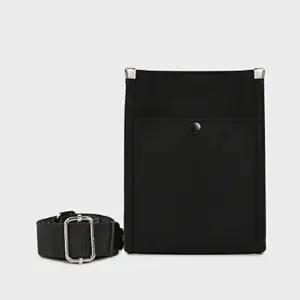 학생 회사원 캐주얼 검정 메신저백 작은 캔버스 가방