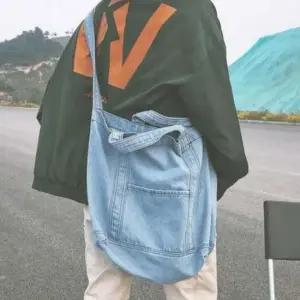 데님 숄더백 크로스 가방 보부상 캐주얼 심플