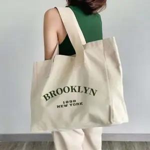 캐주얼 영문 레터링 포인트 심플 캔버스 에코백