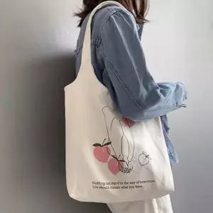 학생가방 데일리 숄더백 프린팅 캔버스백 에코백