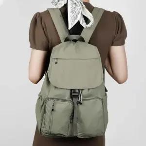 후드 투포켓 나일론 여성 데일리 백팩 (대) 데일리백