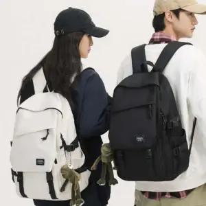 학생 백팩 책가방 학생 심플 데일리 캐주얼 이중포켓