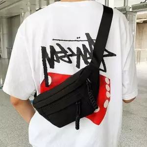 힙색 허리가방 여행 허리 힙색 크로스 블랙 가방