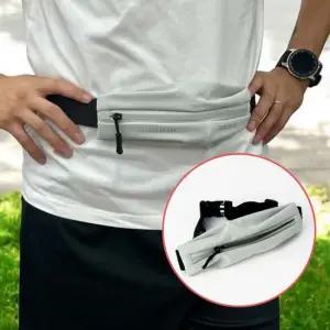 러닝 힙색 벨트 그레이 플립벨트