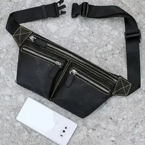 보조가방 캐주얼 소가죽 힙색 슬링백 바디크로스 여행 보조가방