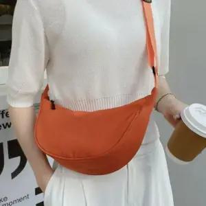 반달백 가벼운 나일론 반달 크로스백 미니 에코백