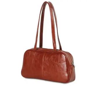 여성 숄더백 빈티지 스퀘어 핸드백 가방 브라운