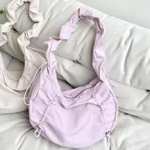 여성 숄더백 곱창끈 숄더백 반달 가방 퍼플