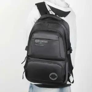 캐주얼 투포켓 노트북 백팩 학생백팩