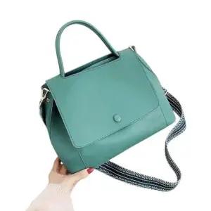 데일리백 데일리백 가죽 크로스백 (블루그린)