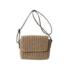 스퀘어백 라탄백 크로스 겸용 스타일링 핸드백 패션 고등학생슬링백