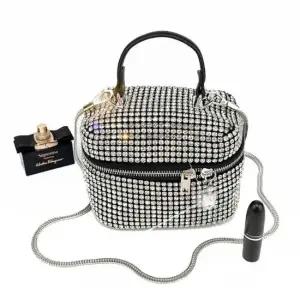 미니토트백 크로스백 실버 숄더백 토트백 스터드 피체 미니백