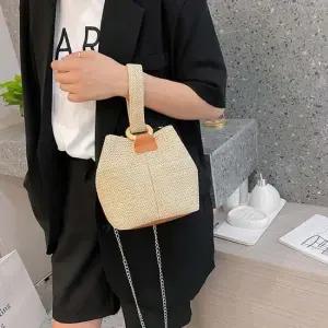 토트백 개성있는 여름가방 밀짚 복조리백 크로스백 왕골가방