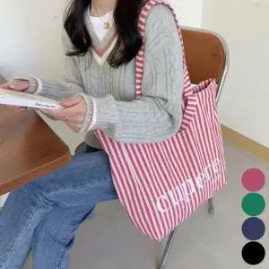 캔버스백 스트라이프 보부상 토트백 숄더 가방 2way 에코백