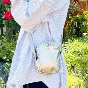 여성미니크로스백 미니 크로스 포켓 캐주얼 핸드폰 여행 가방 실버