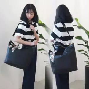 심플한 깔끔 스카프 쇼퍼백 에코백 크로스백 가방 여성숄더백