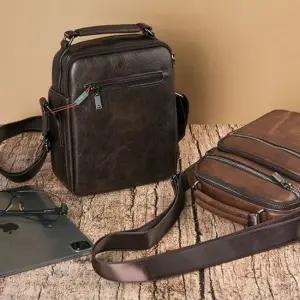 지퍼포켓 크로스백 (19x23x7.5cm) 남성 직장인가방 데일리가방