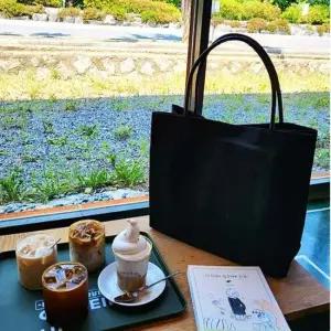 블랙 데일리 캔버스 토트백 심플 캔버스백 에코토트백