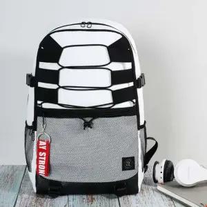 남녀공용백팩 중학생 백팩 여행 배낭 메쉬 스트링 가방 화이트