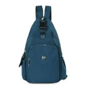 슬링백 슬링백 여성 백팩 등산 여행 보조 가방 그린블루
