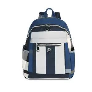 여성 백팩 체크 가을 할머니 가방 배낭 블루 여학생백팩