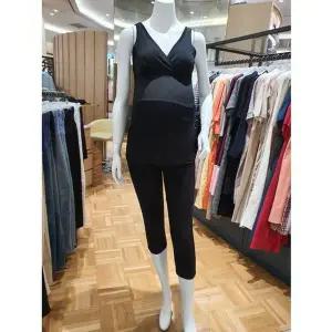 [마더피아](강남점)[와코루 마더피아] 임신 전후 수유런닝 + 레깅스 /RLG6031R+RBO1607 BK 칠부