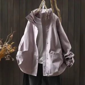 여친 캐주얼 가을 투포켓 바람막이 세련도도녀 코트 점퍼 솔리드 OOTD3