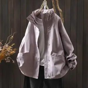 여사친 캐주얼 가을 코트 솔리드 바람막이 투포켓 점퍼 세련도도녀 OOTD3