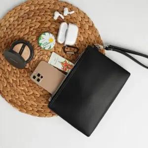 모노톤 컬러 클러치백 손목스트랩 손가방 데일리백